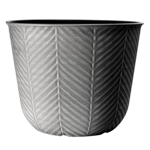 Round plastic silver grey - plastic,