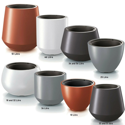 Plant flower pot - large, round