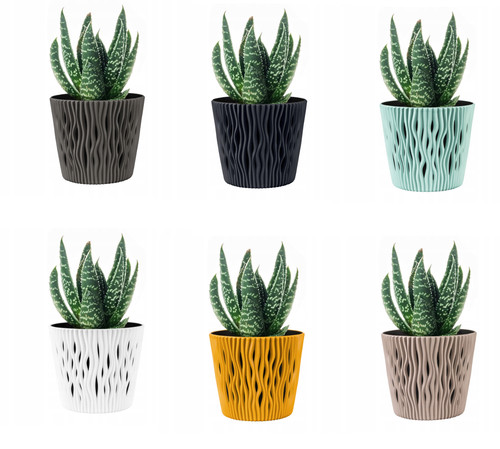 Indoor plant pots with insert - plant,