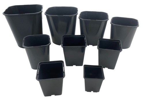 Square plant pots rigid - square,