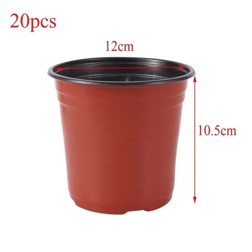 Black plastic plant - plastic, 3