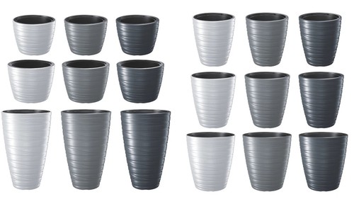 Round tall plant pots large - round,