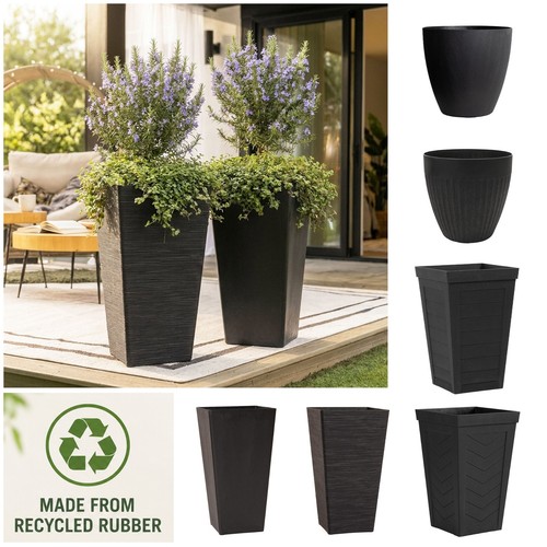 Black large plant pot indoor - plant,