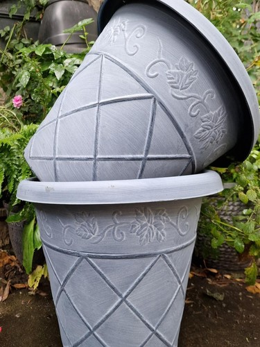 Pair large 36cm grey - 36cm,