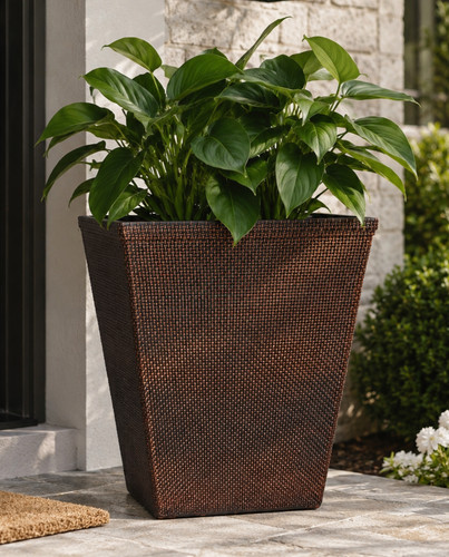 48l tall square planter pot - tall,